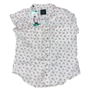 Jachs Girlfriend Ladies' Size X-Large Short Sleeve Blouse, White